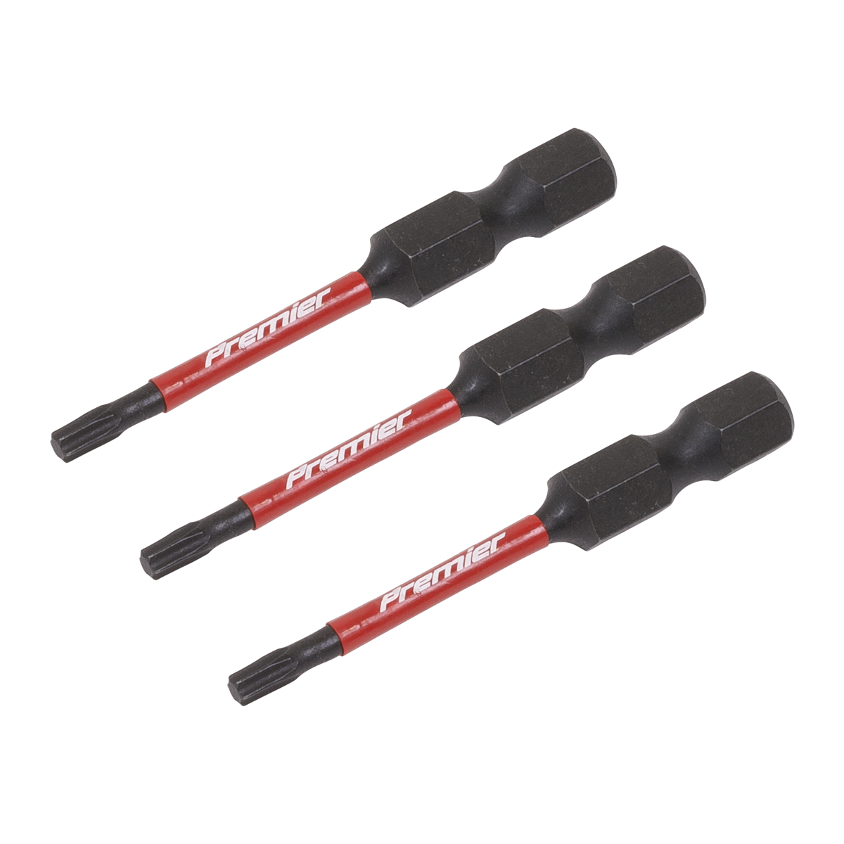 Sealey TRX-Star T10 Impact Power Tool Bits 50mm 3 Pieces Professional AK8240