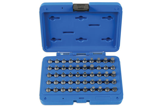 LASER 7653 Stubby Bit Set 1/4" S2 Steel Zinc Phosphate Finish 50 Pieces
