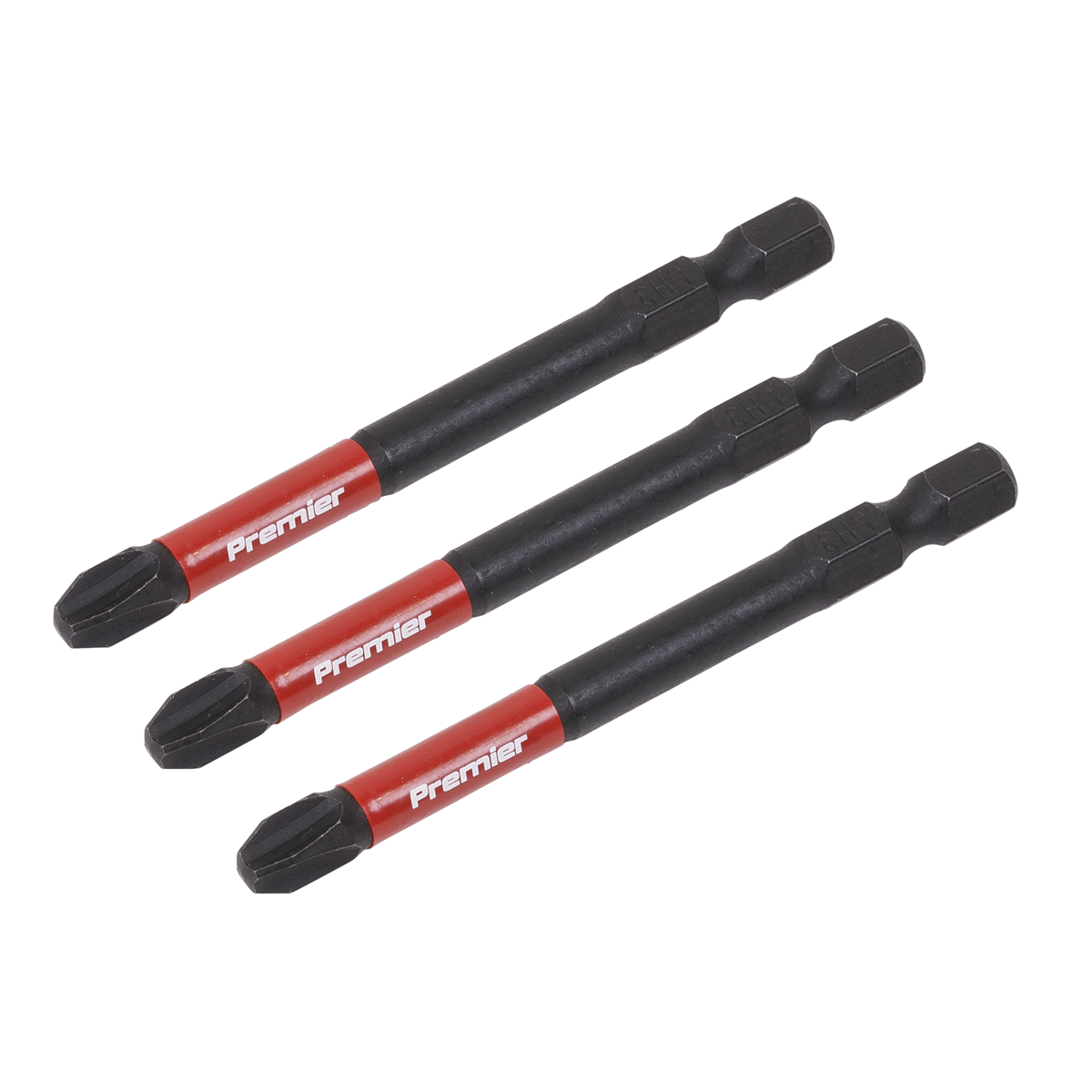Sealey Phillips #3 Impact Power Tool Bits Forged From S2 Steel 75mm 3 Pcs AK8256