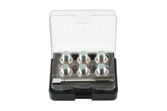 LASER 7661 Sump Plug Thread Repair Kit M14 x 1.25 Tap Plugs Washers Kit