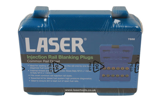 LASER 7668 Injection Rail Blanking Plugs CRD Diesel Diagnostic Kit For Diesel