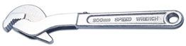 LASER 0175 Speed Wrench 200mm Chrome Vanadium Steel Adjustable Jaw Capacity 20mm