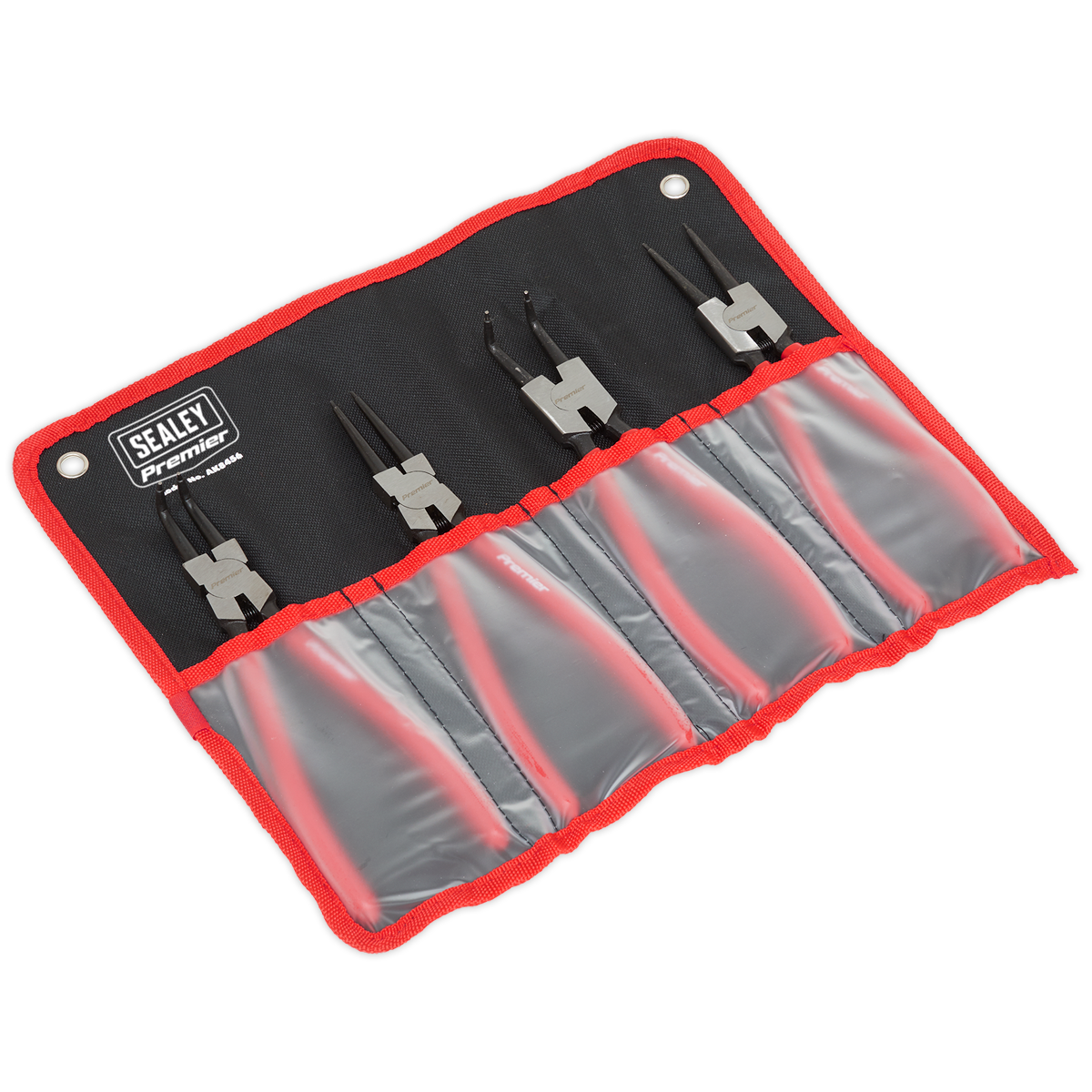 Sealey Internal/External Circlip Pliers Set 230mm 4pc 40-90mm Capacity AK8456