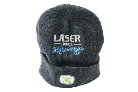 LASER TOOLS 7677 LASER TOOLS Racing Beanie Hat Front/Rear Rechargeable Light