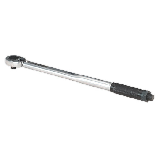Sealey Micrometer Torque Wrench 1/2" Square Drive Calibrated Chrome Plated AK624