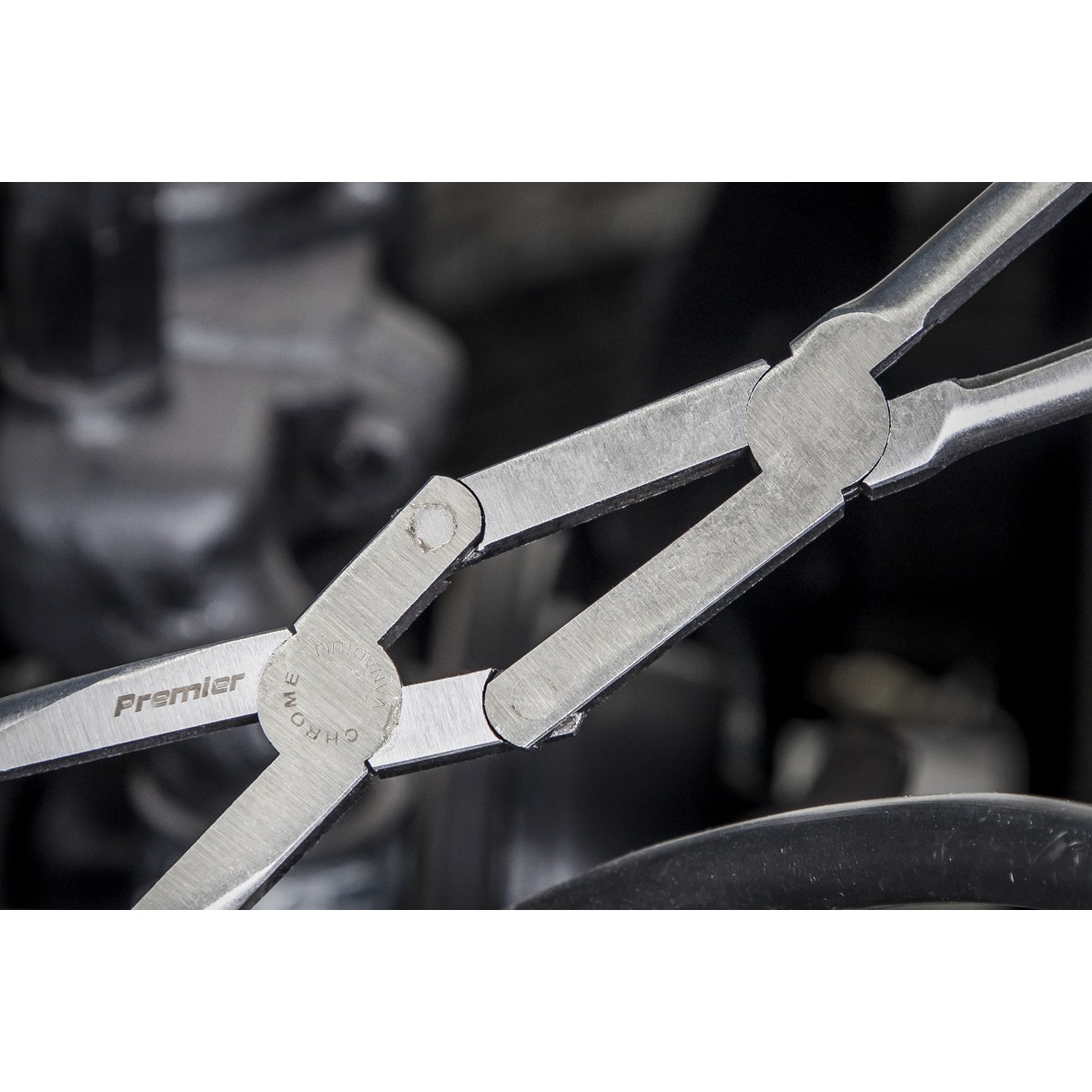 Sealey Needle Nose Pliers 45° Double Joint Long Reach 335mm Professional AK8592