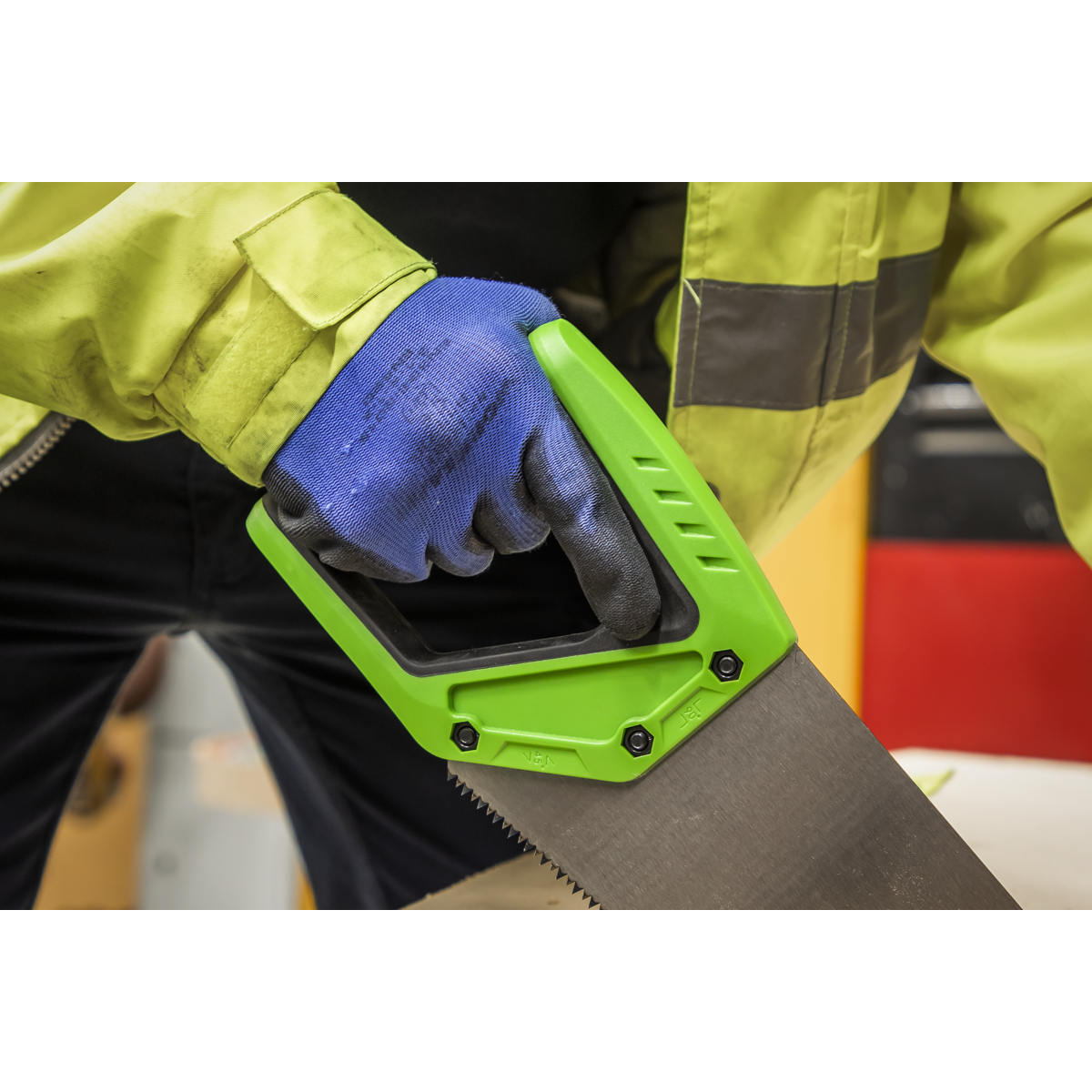 Sealey Handsaw 550mm 7TPI Carbon Steel Hardwood MDF Chipboard & Plastics AK8655