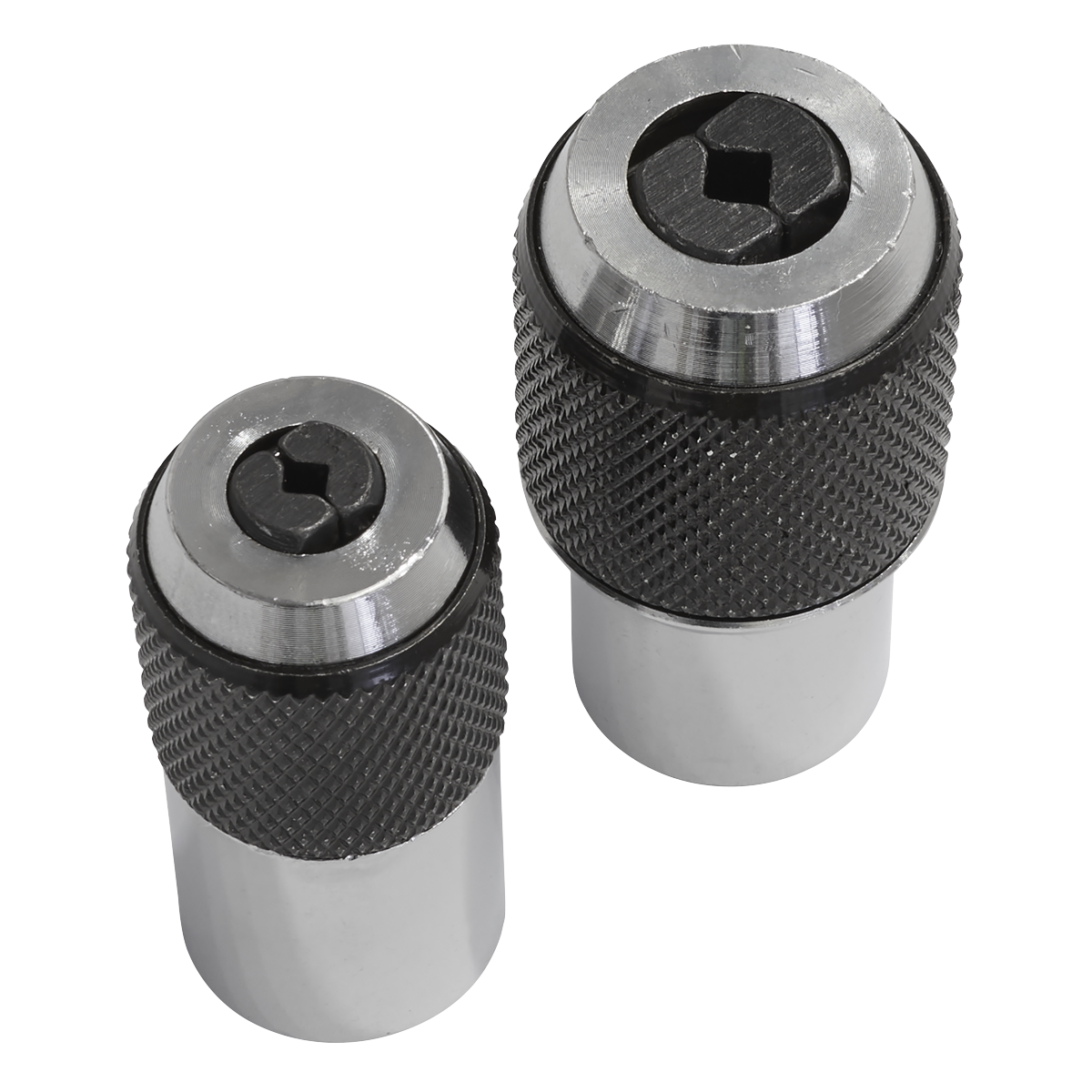 Sealey Adjustable Tap Socket Set 2Pc Fits 3/8" Drive Ratchets Carbon Steel AK872