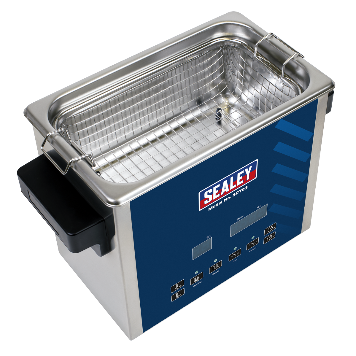 Sealey Ultrasonic Parts Cleaning Tank 3L With Clear LED Display 120W SCT03