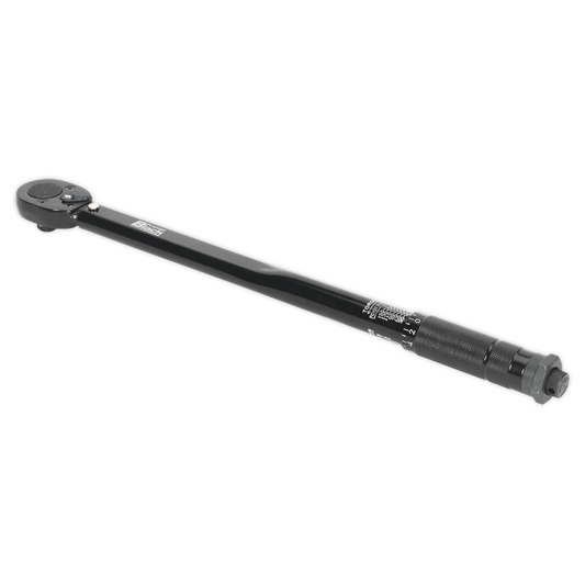 Sealey Micrometer Torque Wrench 1/2" Square Drive Calibrated Black Series AK624B