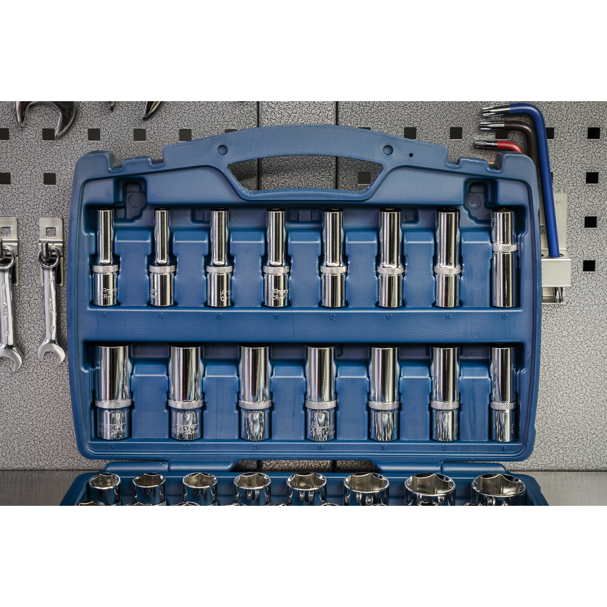 Sealey Socket Set 41 Pieces 1/2" Square Drive 6 Point WallDrive Metric AK8993
