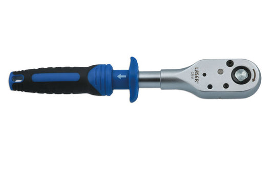 LASER 7721 Ratchet Push-thru 1/2" Drive 280mm Chrome Vanadium Steel 60 Teeth