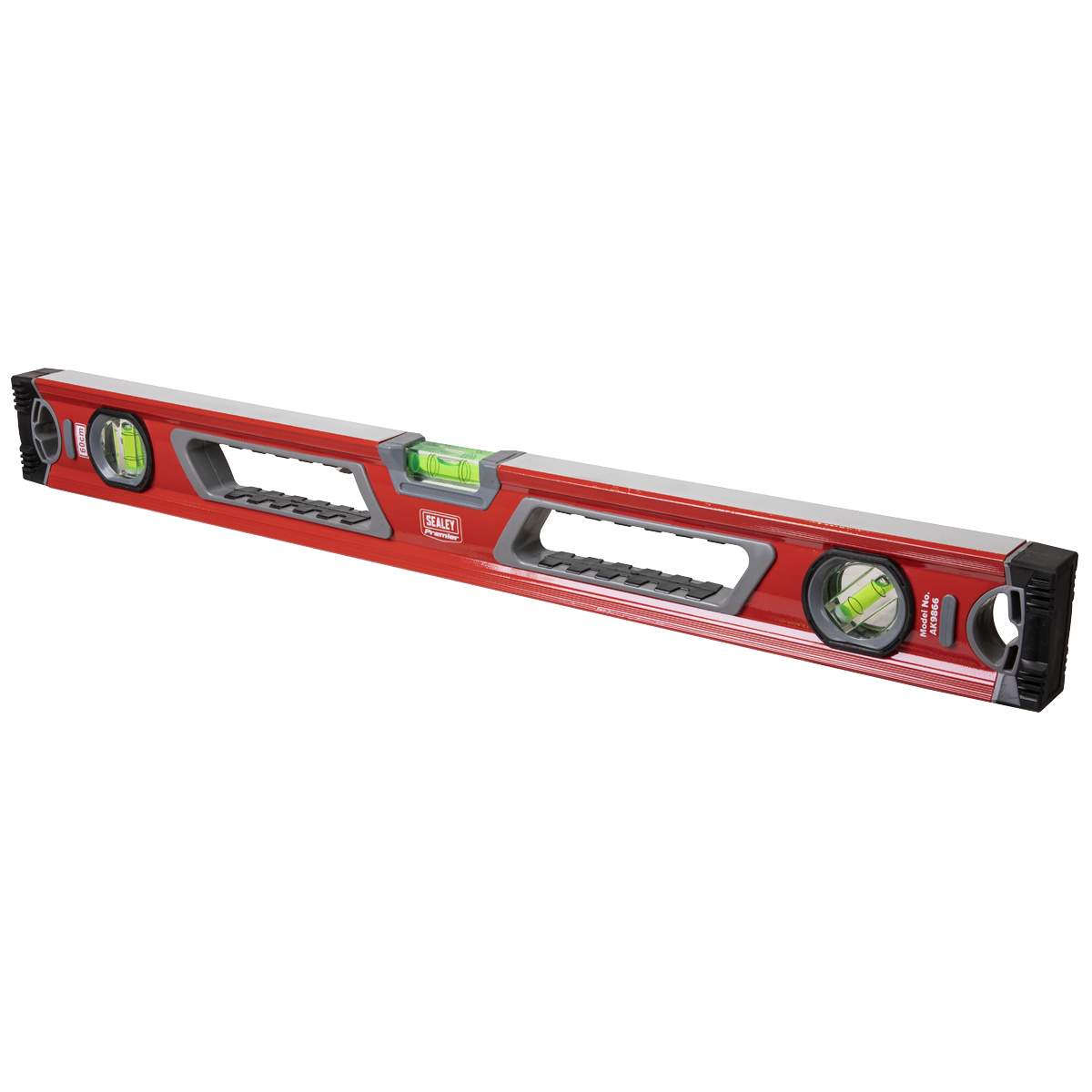 Sealey Spirit Level UV Resistant & Shockproof Vials 600mm Tool - Red AK9866