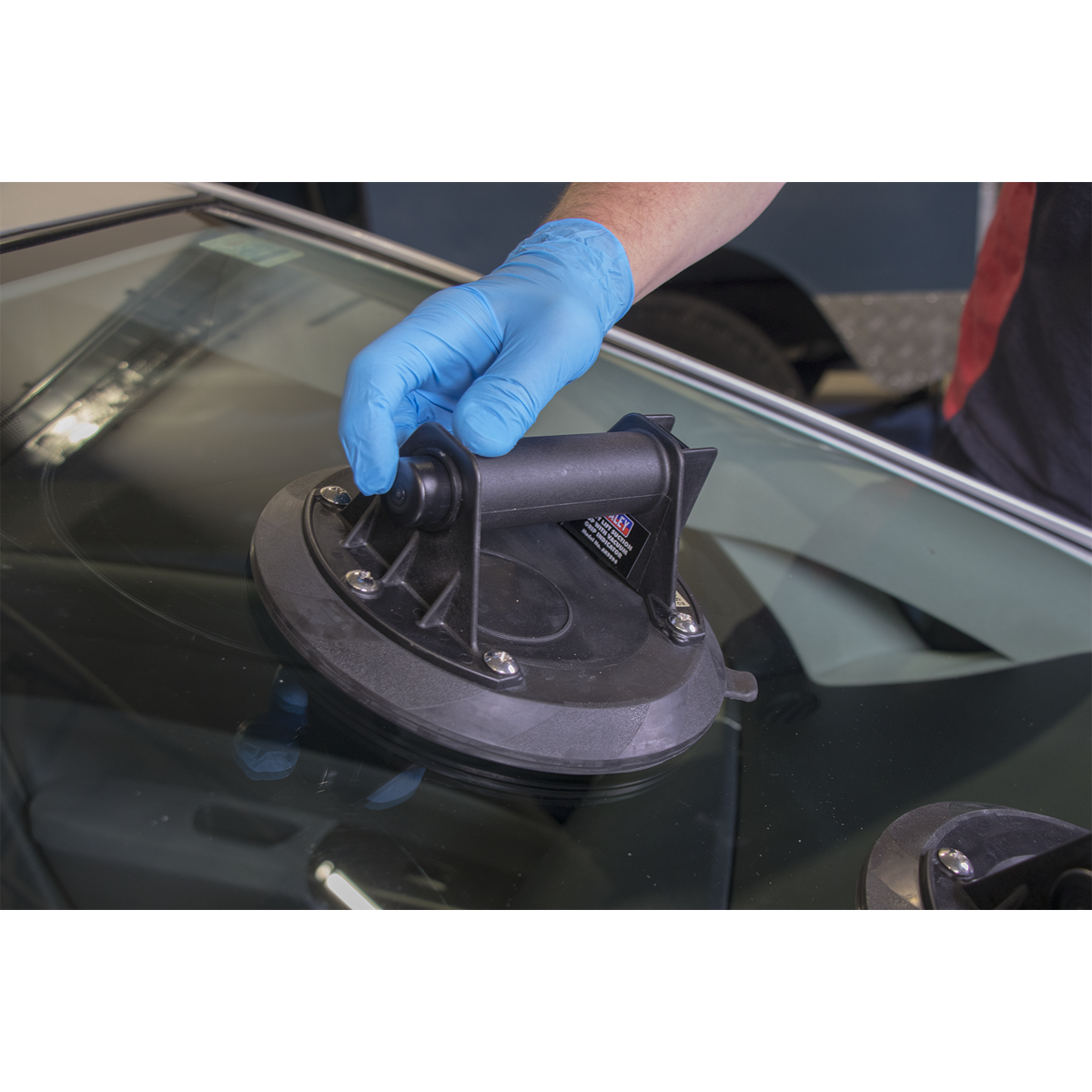 Sealey Heavy Lift Suction Cup With Vacuum Grip Indicator - Ø206mm AK9894
