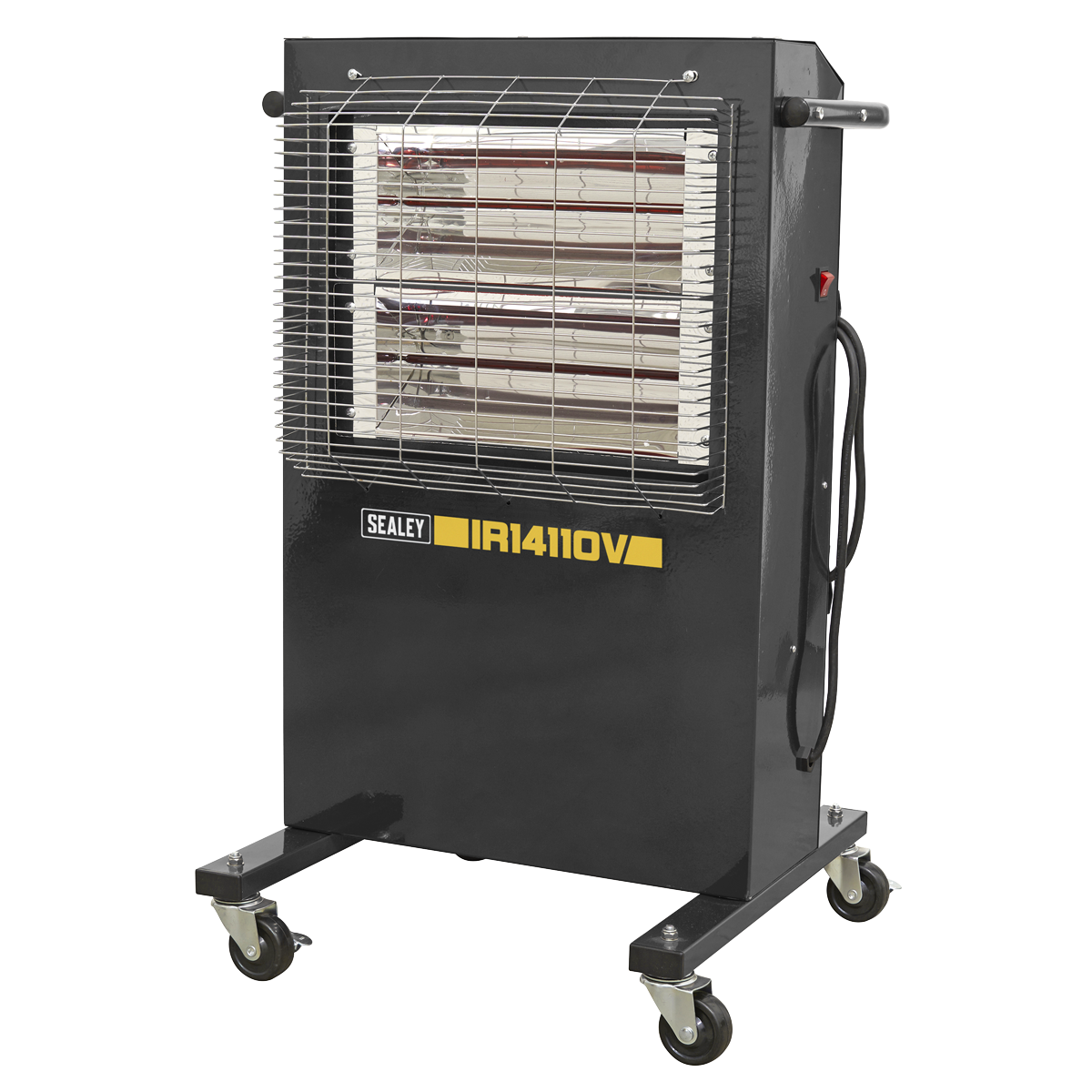 Sealey Infrared Cabinet Heater 1.2/2.4kW 110V Programmable Easy Rolling IR14110V