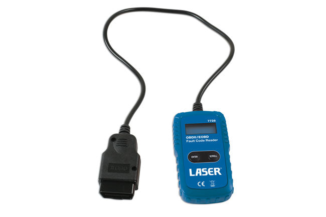LASER 7728 OBDII EOBD Fault Code Reader Plastic Housing Vehicle Scanner Tool