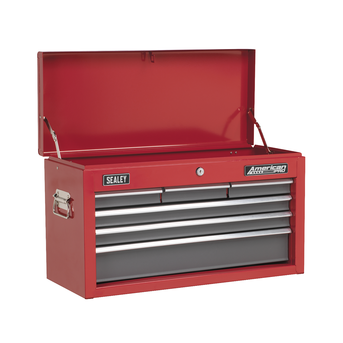 Sealey Topchest 6 Drawers With Ball Bearing Runners Red/Grey 99pc AP2201BBCOMBO