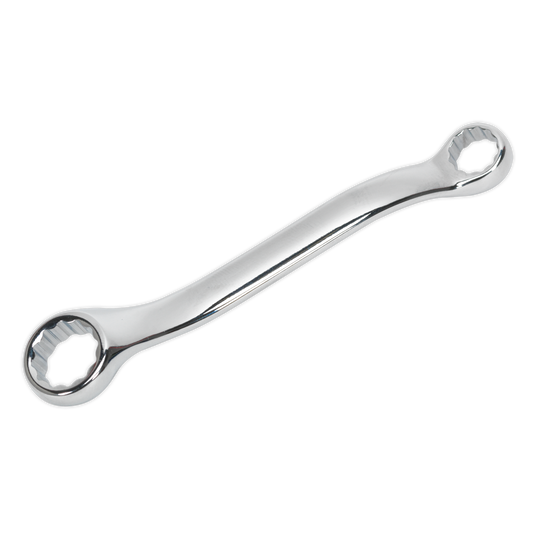 Sealey Double Ring Spanner Offset Stubby Chrome Vanadium Steel 10 x 13mm AK63221