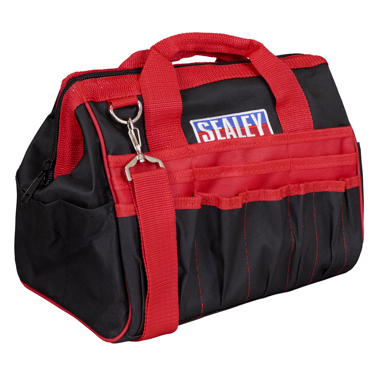 Sealey 300mm Heavy Duty Tool Storage Bag With Multiple Pockets Red/Black AP301