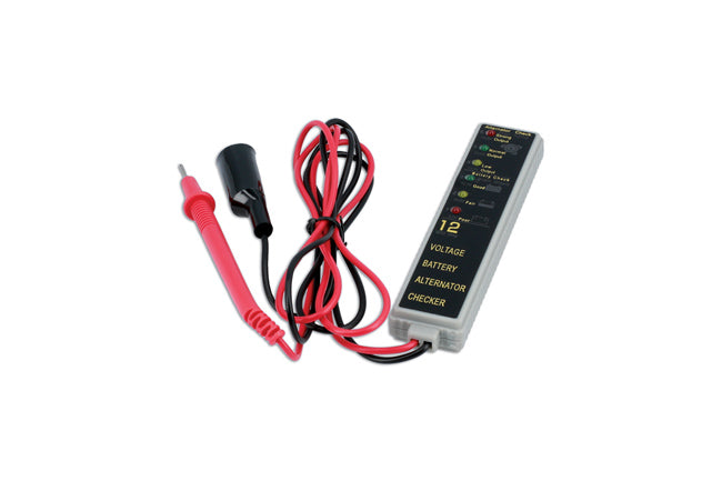 LASER 2274 12V Battery & Alternator Tester With LED Display & Magnetic Back