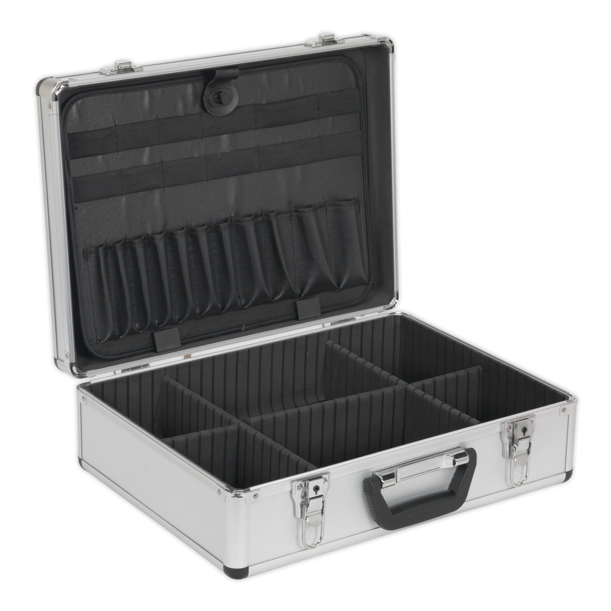 Sealey Tool Case Box Storage Aluminium Radiused Edges 450x350x155mm Mobile AP601