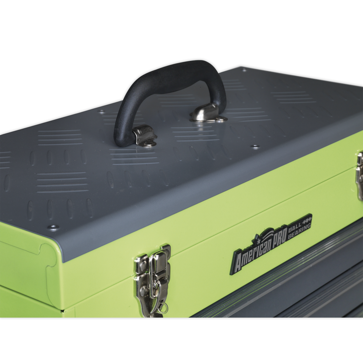 Sealey Tool Chest Box 3 Drawers Portable Ball Bearing Runners HiVis AP9243BBHV
