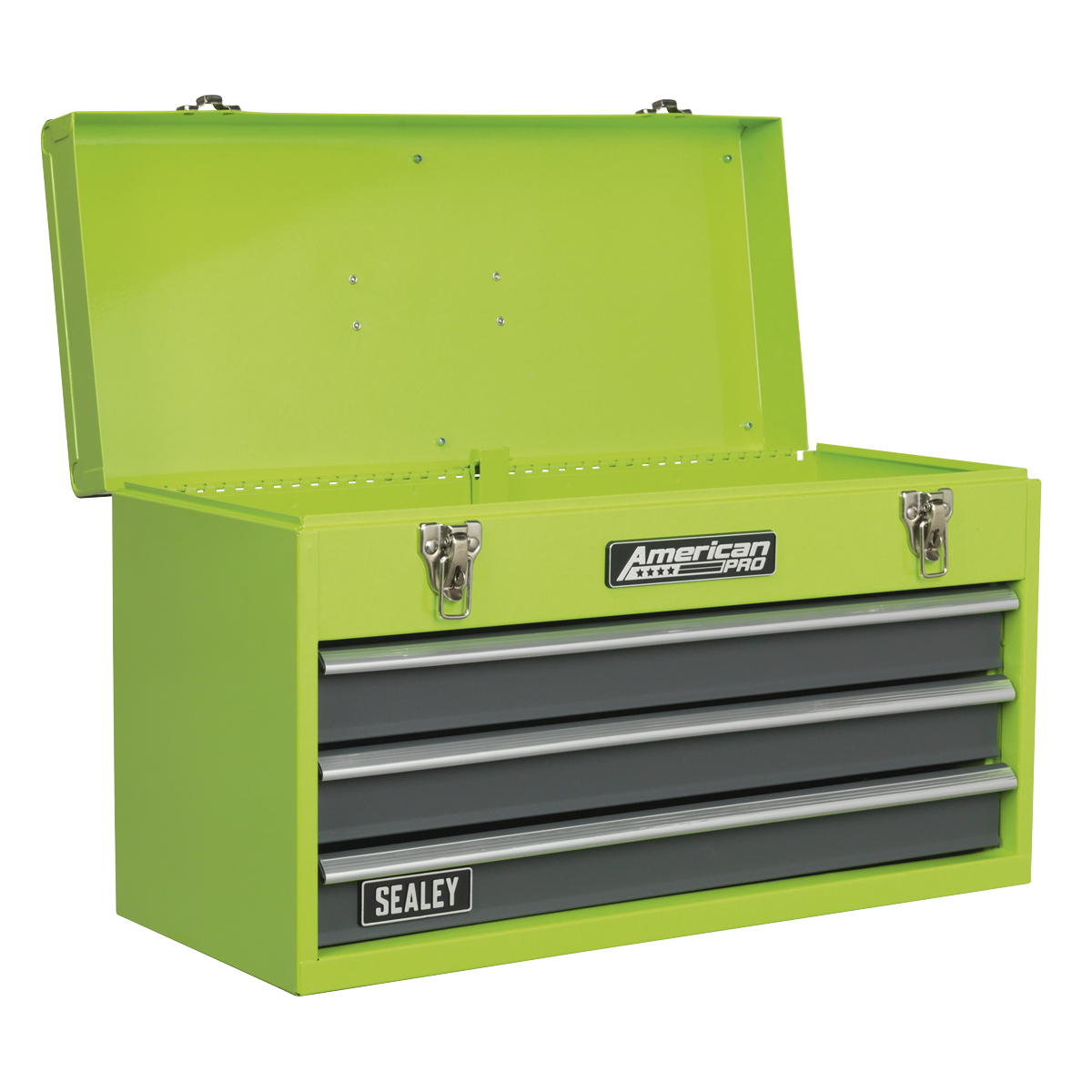 Sealey 3 Drawers Portable Tool Chest Hi-Vis 93 Pieces & Tool Kit AP9243BBHVCOM