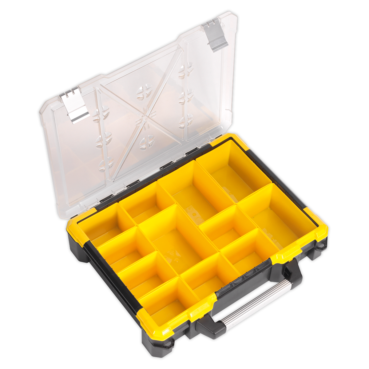 Sealey Parts Tools Storage Case Box With 12 Removable Compartments APAS12R