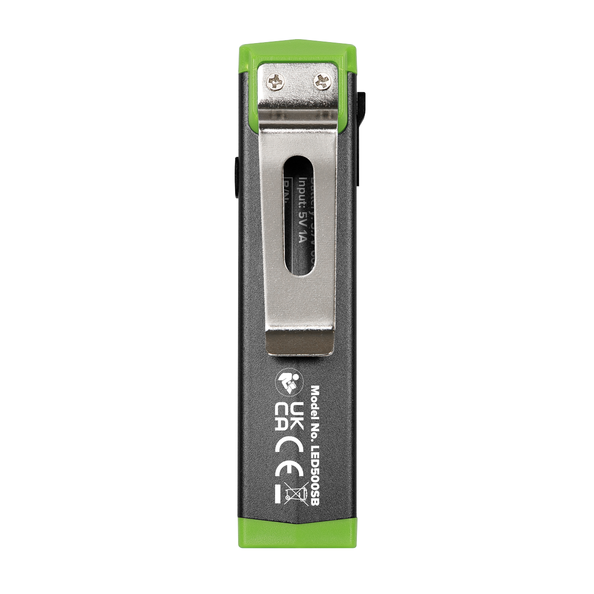 Sealey USB Mini Hand Torch Aluminium 3W COB LED 3.7V 600mAh Li-Ion LED500SB