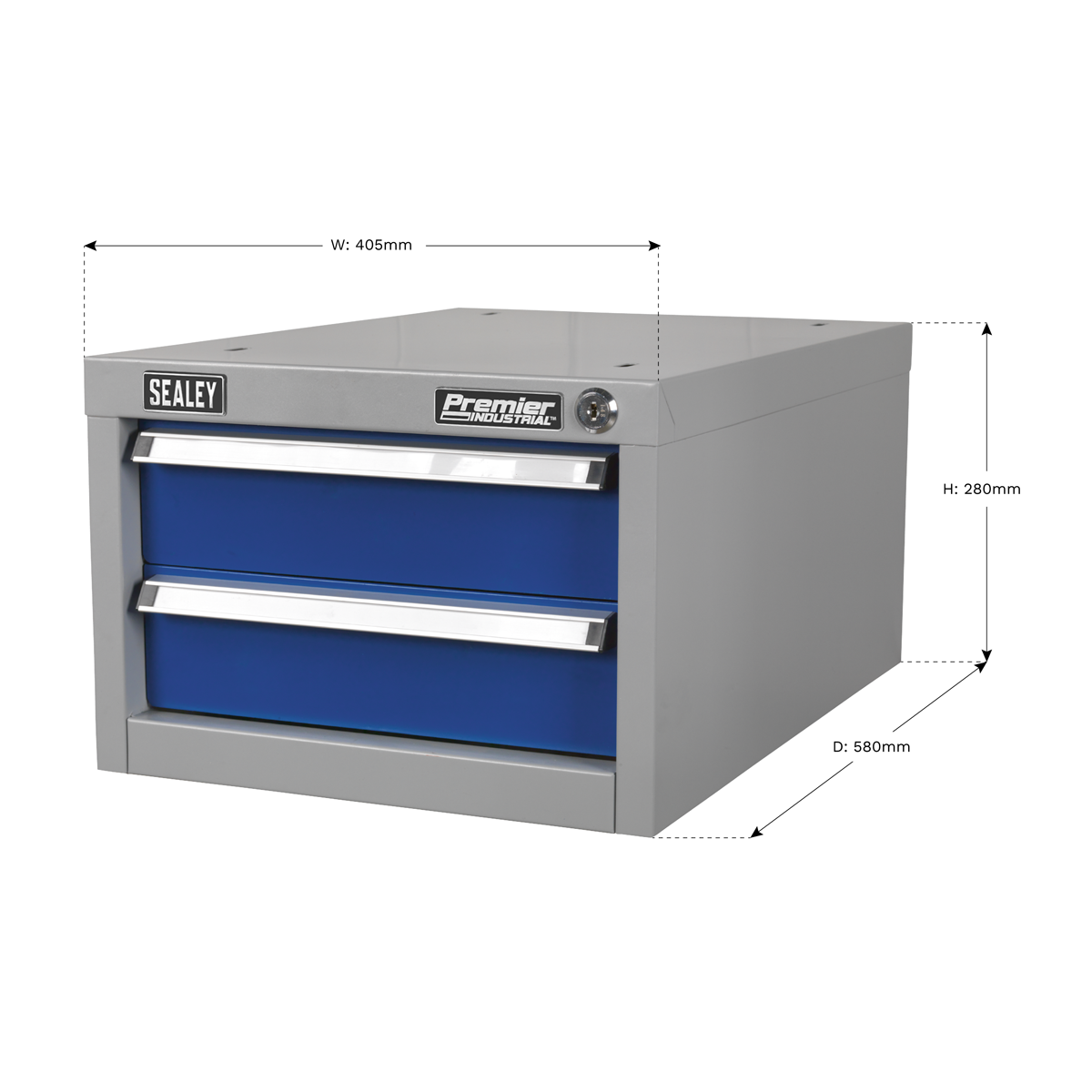 Sealey Double Drawer Unit For API Work Benches Tool Storage Organiser API15