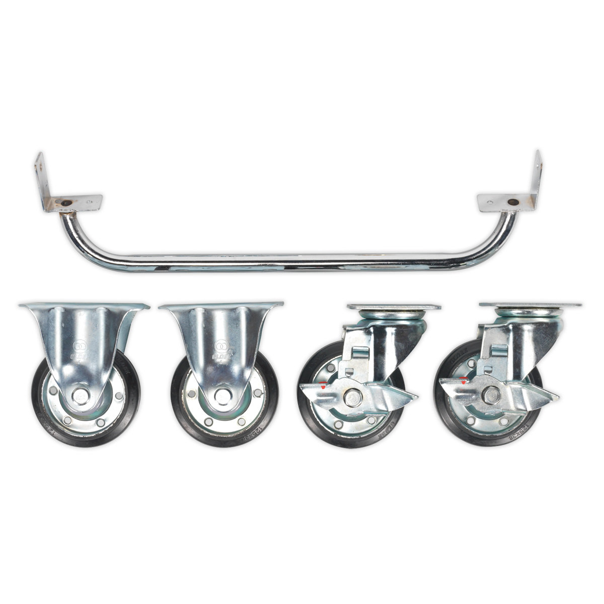 Sealey Industrial Handle & Wheel Kit For 565mm Tool Cabinets Silver API565KIT