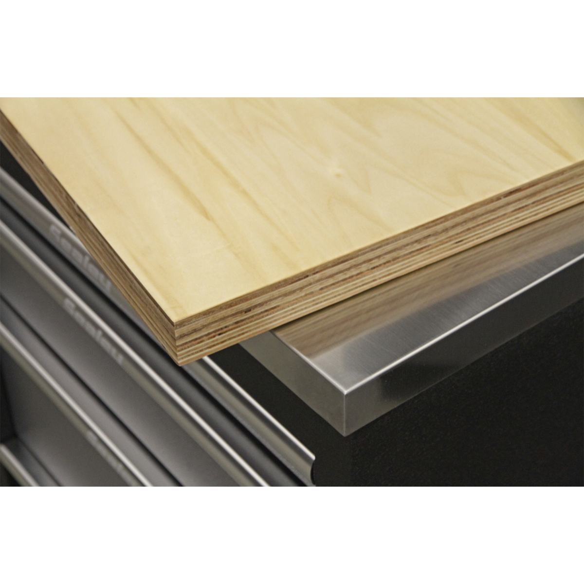 Sealey 930mm Oak Corner Worktop For Use With APMS15 Corner Floor Cabinet APMS18