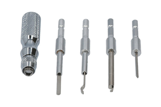 LASER 7807 Automotive Terminal Connector Release Tool Set Steel 5-Piece
