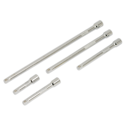 Sealey Extension Bar Set 5pc 1/4" Square Drive For Daily Professional Use AK6331