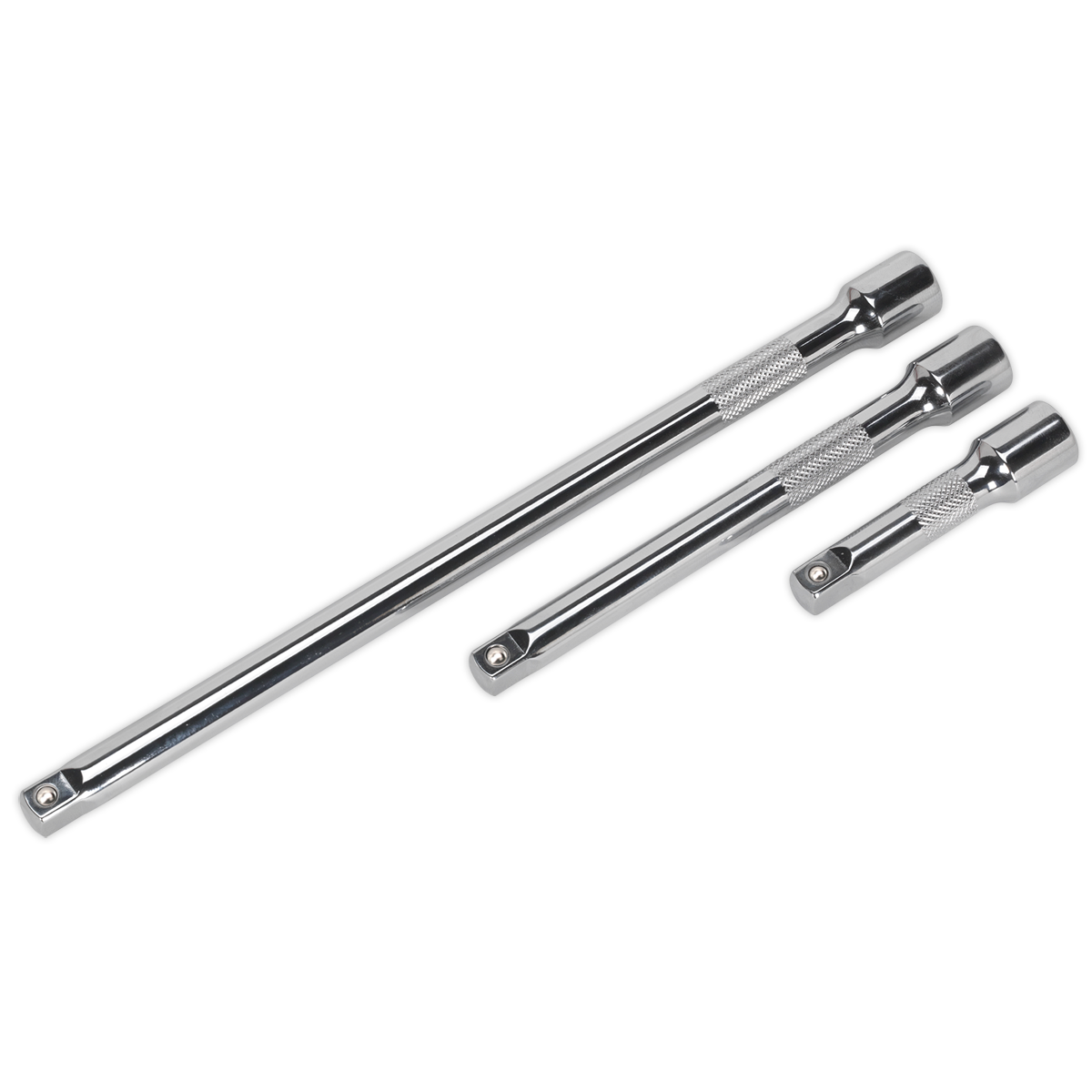 Sealey Extension Bar Set 3pc 3/8" Square Drive For Daily Professional Use AK6340