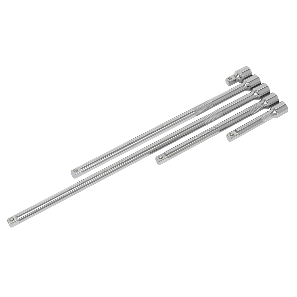 Sealey Extension Bar Set 5pc 1/2" Square Drive For Daily Professional Use AK6351