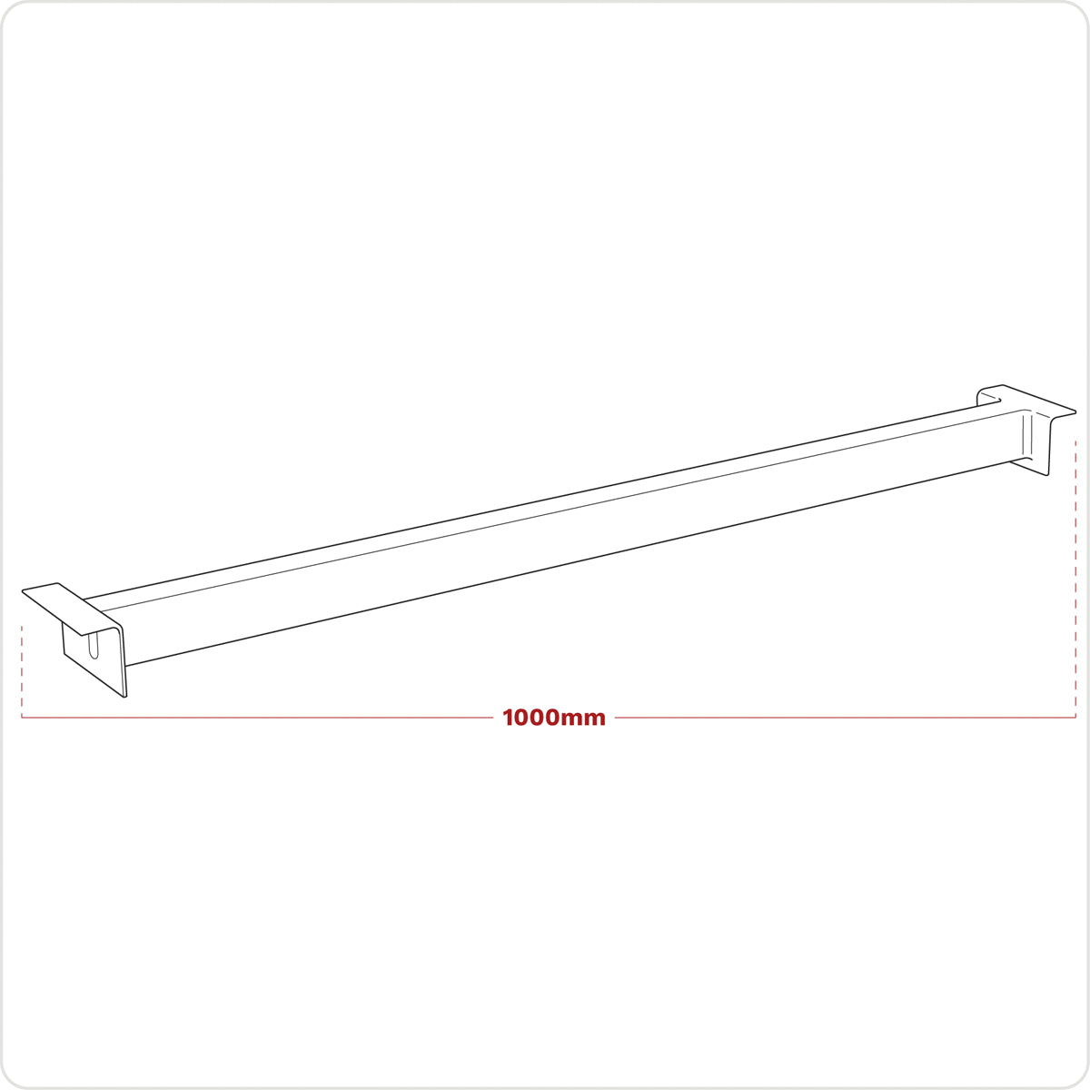 Sealey Shelving Panel Support Clips Between Front & Rear Beam 1000mm APR/CPS1002