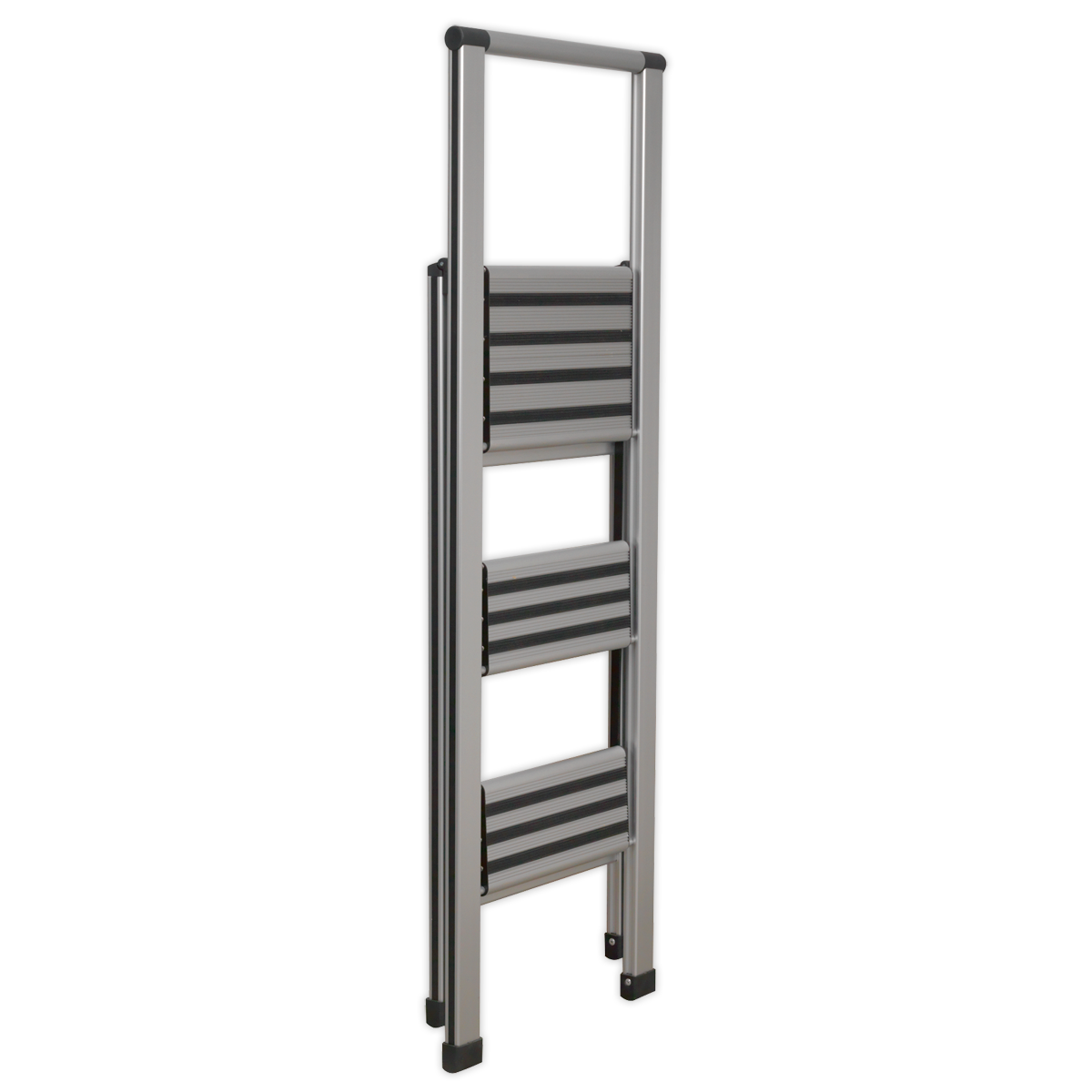 Sealey Professional Folding Step Ladder Aluminium 3 Steps 150kg Capacity APSL3
