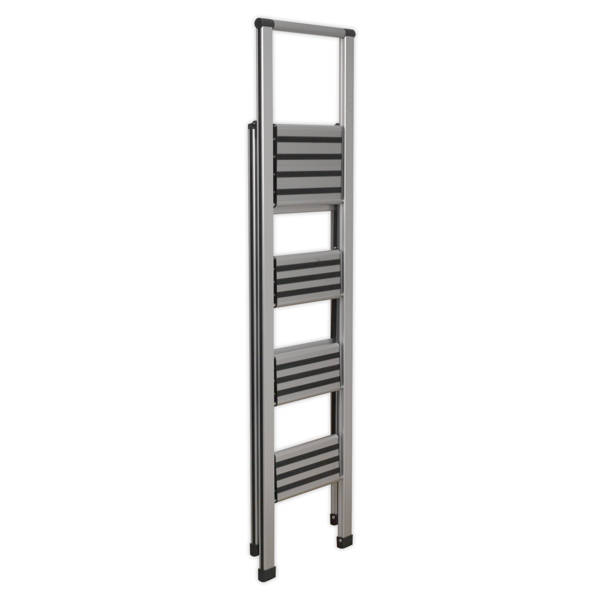 Sealey Professional Folding Step Ladder Aluminium 4 Steps 150kg Capacity APSL4
