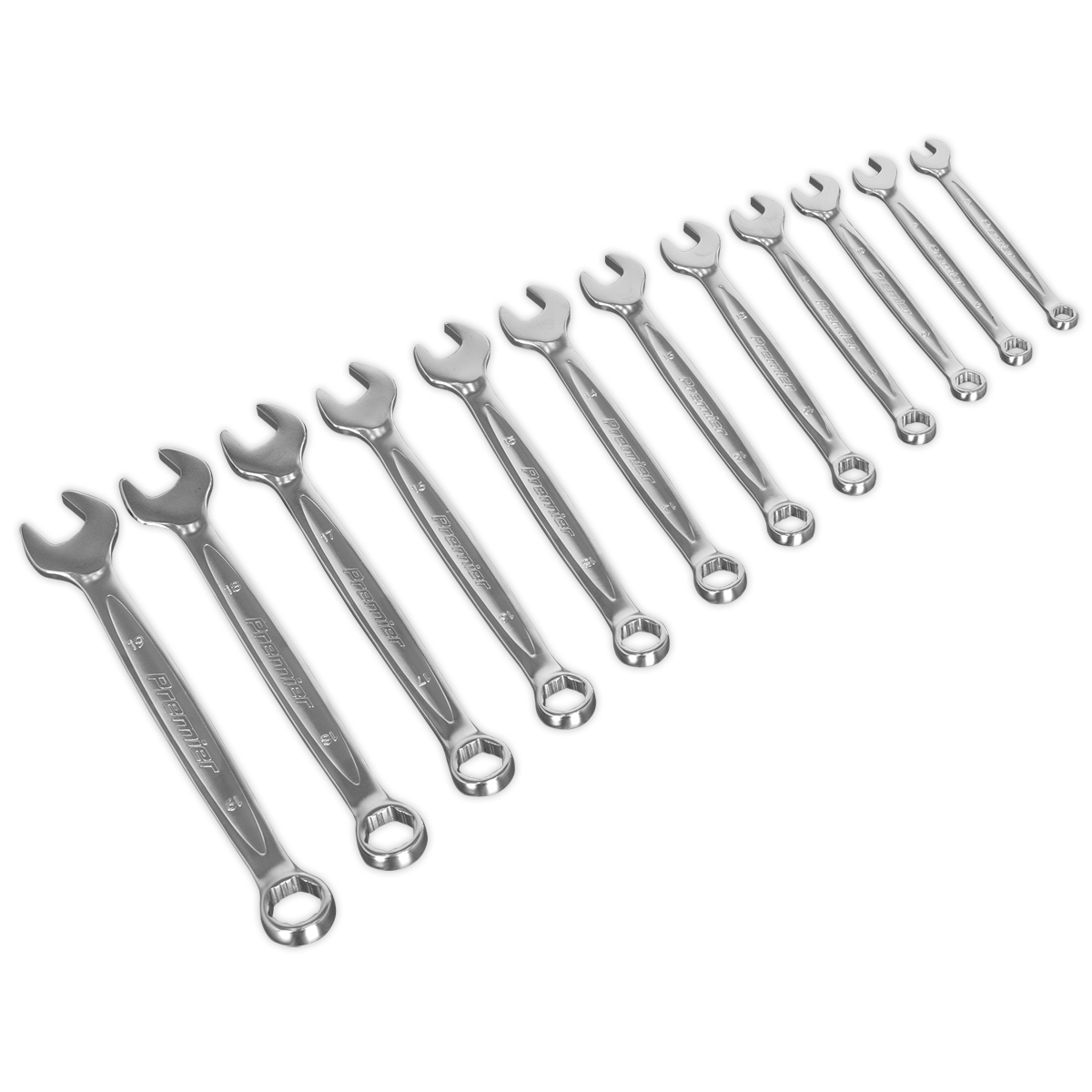 Sealey Metric Combination Spanner Set 12 Pieces Lock-On 6PT Drop-Forged AK63921
