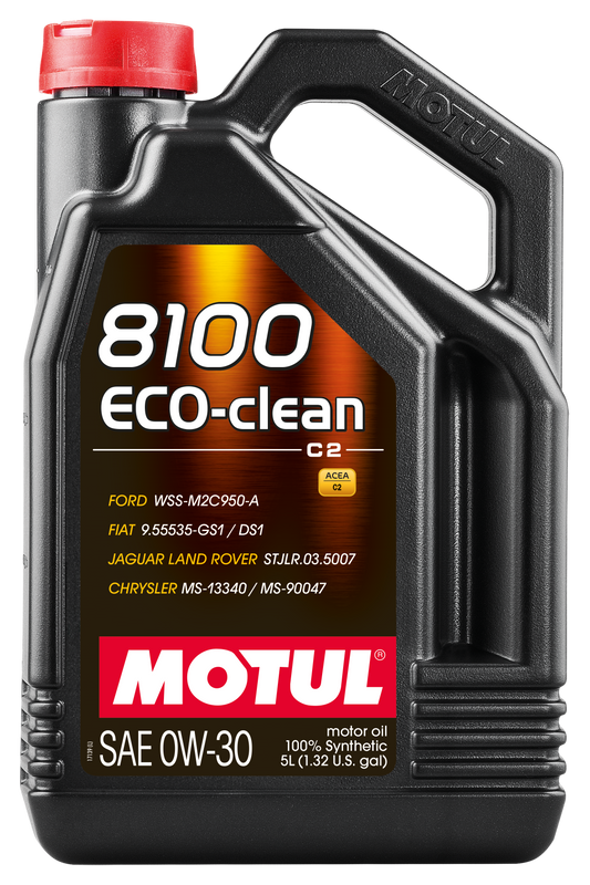 Motul 8100 ECO-CLEAN 0W30 5L Auto Engine Lubricant Engine Oil 0W-30 Synthetic