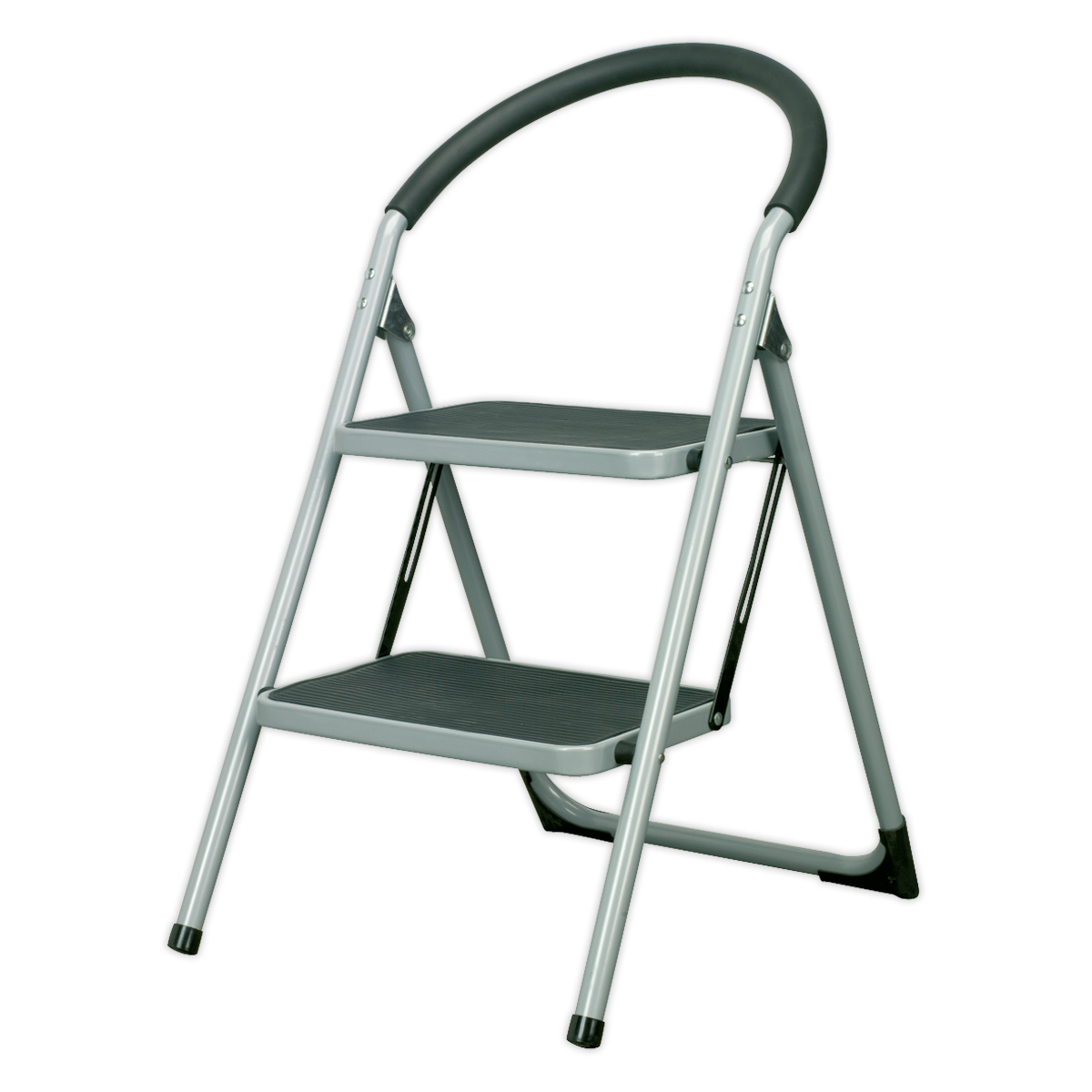 Sealey Step Stool Metal 2 Steps 150kg Capacity 460mm Height Anti Slip ASL2