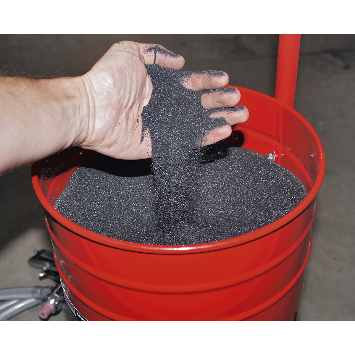 Sealey Tools Shot Blast Blasting Grit Abrasive Sand 25kg 200-700 Microns