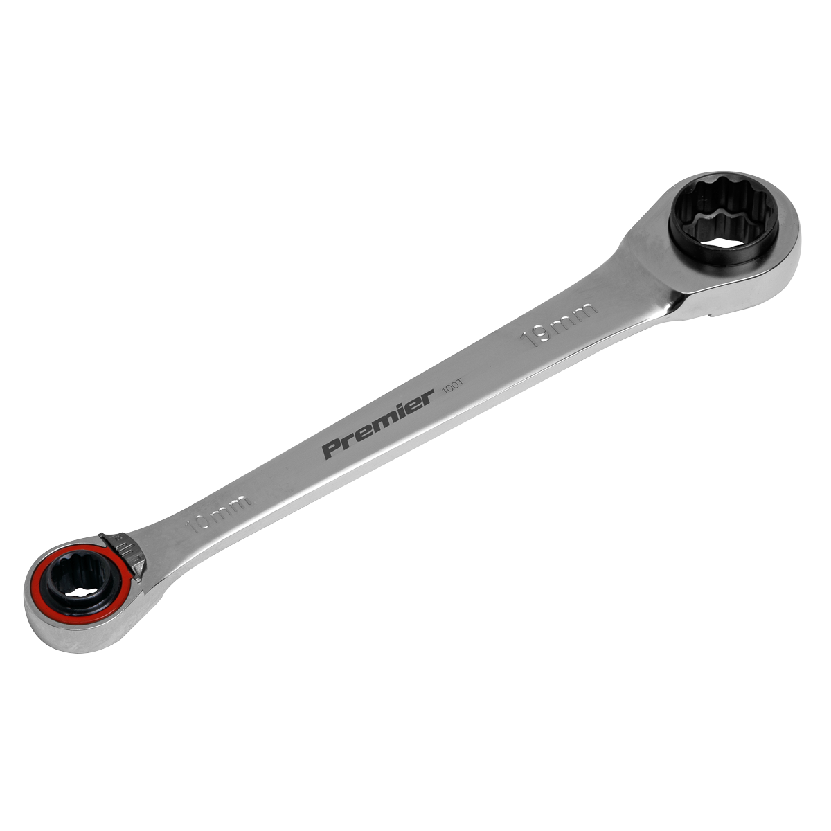 Sealey Ratchet Ring Spanner 4-in-1 Reversible Metric Platinum Series AK63948