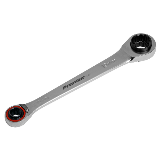 Sealey Ratchet Ring Spanner 4-in-1 Reversible Metric Platinum Series AK63948