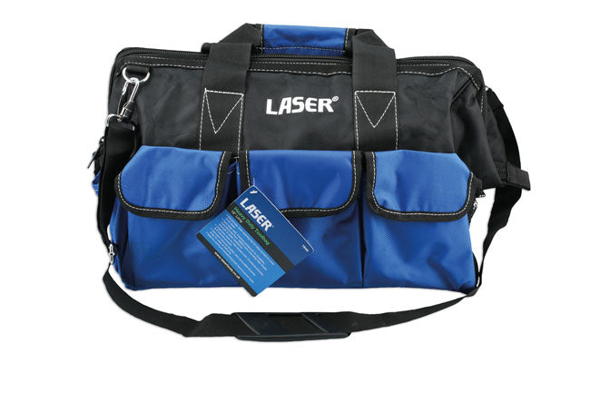 LASER 7846 Heavy Duty Nylon Tool Bag 18 Inch 10 External 8 Internal Pockets