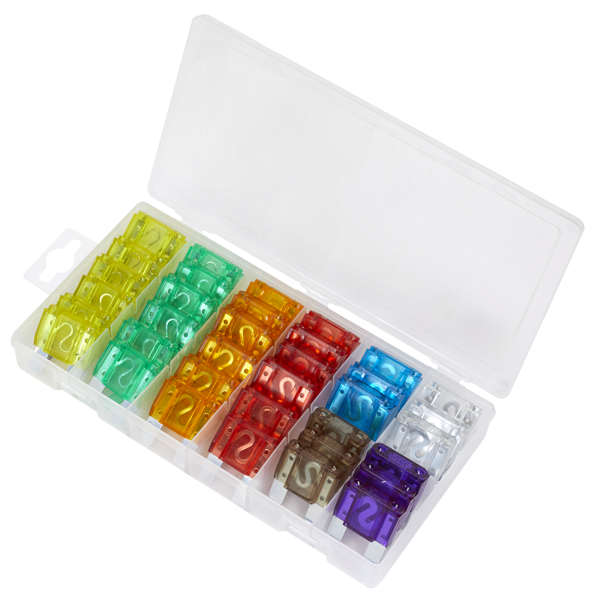 Sealey Automotive MAXI Fuse Blade Assortment In Partitioned Box 36 Pieces BCF36