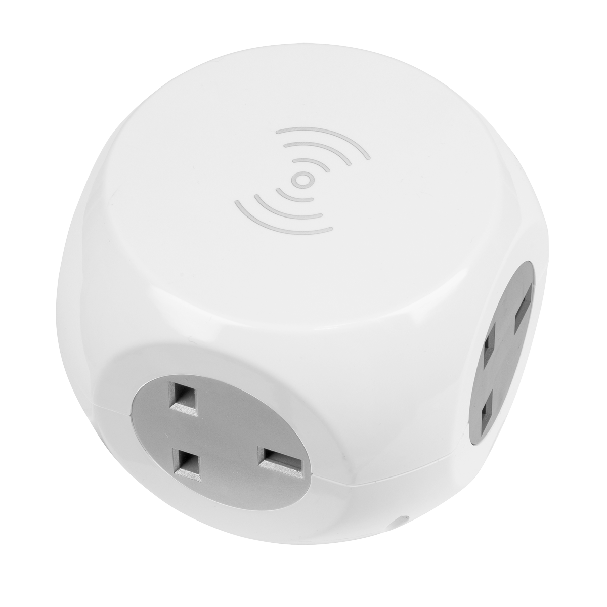 Sealey Extension Cable Cube 1.4m 230V 3-USB Socket Wireless Charging Pad EL144WC