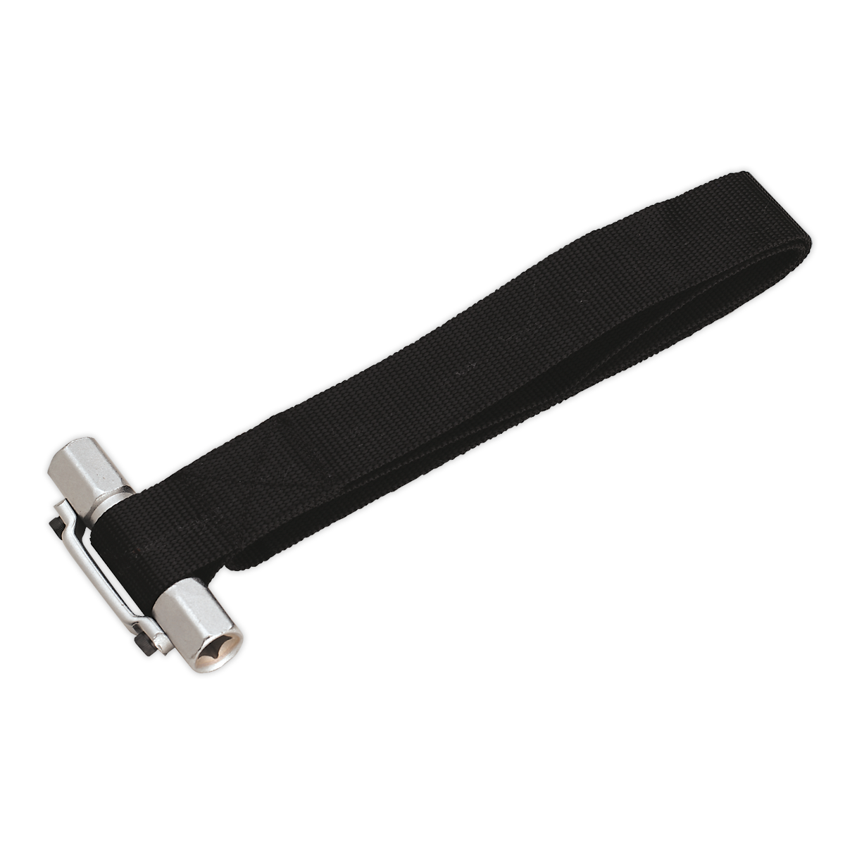 Sealey Oil Filter Strap Wrench 300mm Capacity 3/8" & 1/2" Square Drive AK6403