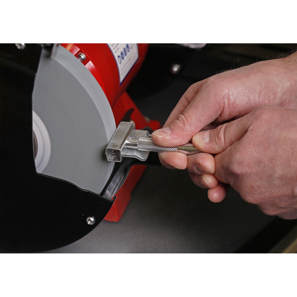 Sealey Diamond Grinding Wheel Dresser With Strong Knurled Handle Silver BG2